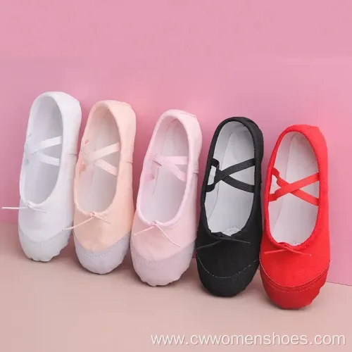 Hot Selling Comfortable Canvas Ballet Dance Slippers